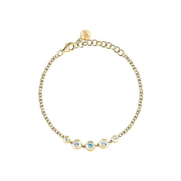 Morellato Tesori Eterni – Damenarmband Aus Gold Mit Blauen Topasen (SAXN12)-image
