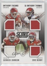 2015 Score Quad Jerseys De'Anthony Thomas Derrick Johnson Anthony Fasano 07x4