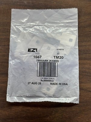 Ilco Key Blanks 1667 TM20 Trimark (KS900) 10 Key Pack