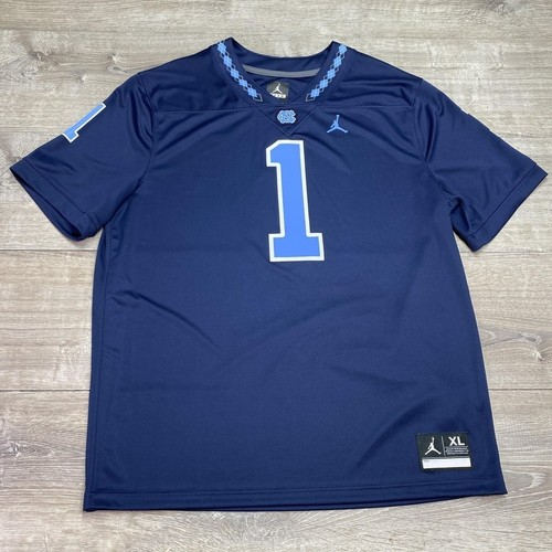 North Carolina Tar Heels Jersey Mens XL Blue NCAA Football Jordan Dri Fit 1