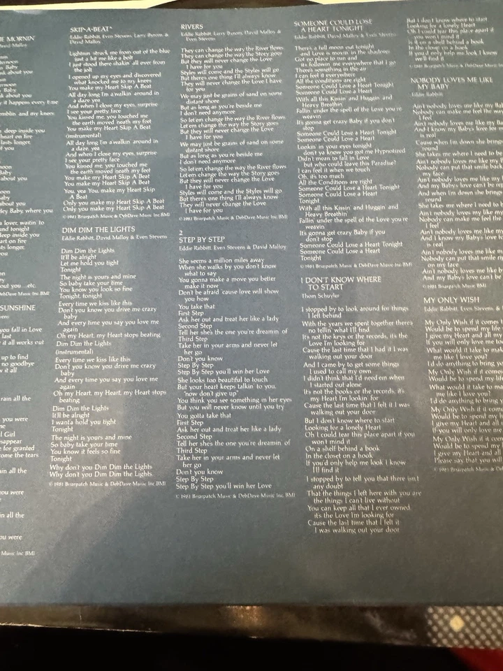 Eddie Rabbitt Lot of 4: 4xLp, Album, Vinyl, Elektra Records. - Image 4 of 4