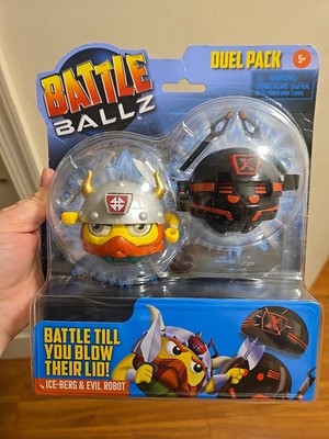 Buzz Bee Battle Ballz Ice-Berg vs Evil Robot Duel Pack Figures New