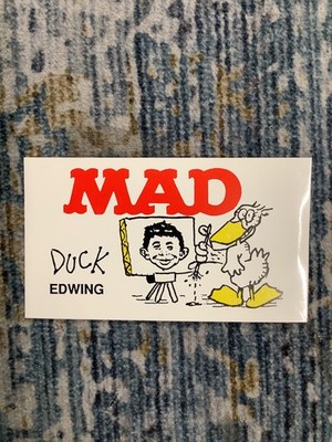 Duck Edwing Mad Magazine Business Card