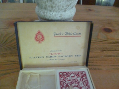 ancien lot de deux jeux de carte jacob's bible cards zim israel navigation co - Imagen 7 de 9