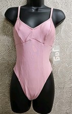 Vtg Late 1980's/1990's Made By Jag Orchid Pink Women's Swimsuit New w/ Tags