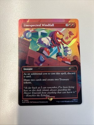 Unexpected Windfall Magic The Gathering Secret Lair Foil R2092 Sonic 