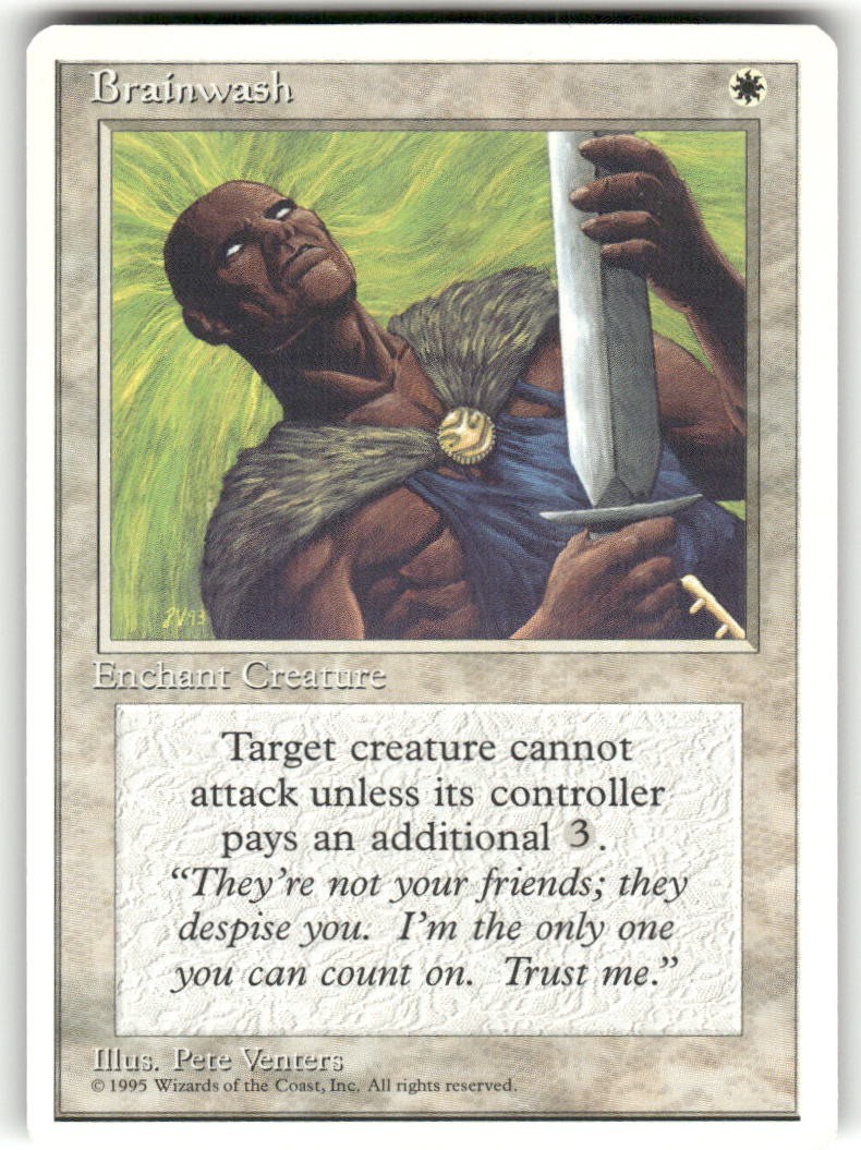 Brainwash Common Fourth Edition Magic: The Gathering Near Mint