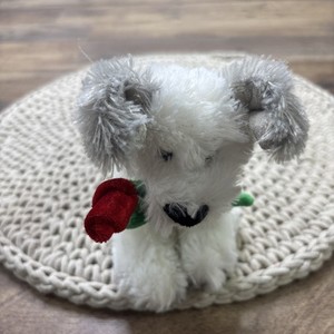 Gund Demarco Chatter Puppy Dog Plush with Rose 6” Sound Works