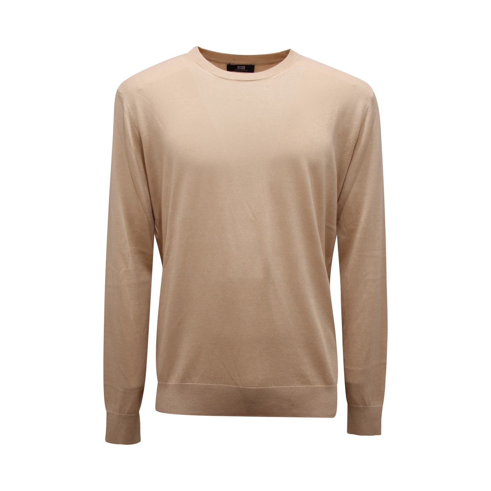 M7442 МУЖСКОЙ СВИТЕР MAGLIONE UOMO ALPHA STUDIO ИЗ ШЕЛКА И КАШЕМИРА