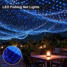 300LED Net Curtain Mesh Fairy String Lights Home Christmas Party Wedding Decor