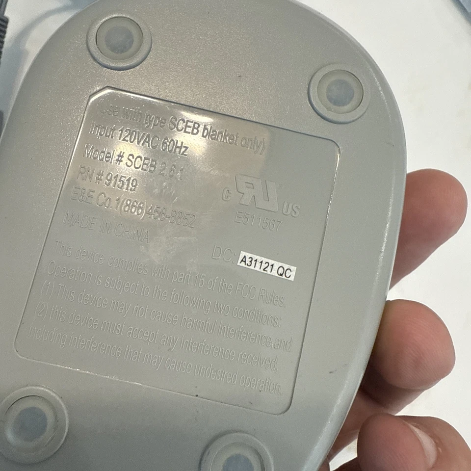 Beautyrest Blanket Controller - 120VAC 60Hz Model SCEB 2.6.1 RN #91519 - Image 4 of 4