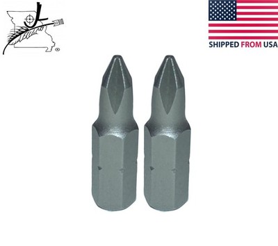2x PH1 Phillips #1 Driver Bits 1/4'' Hex Screwdriver Drill Driver Bit 25mm Long
