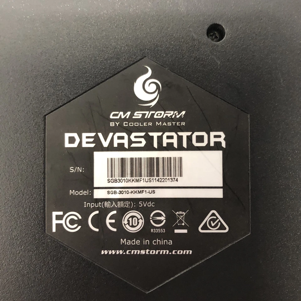 CM Cooler Master SGB-3010-KKMF1-US CM Storm Devastator Keyboard Blue Backlight - Image 3 of 4