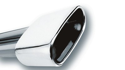 Borla 20244 Universal Rectangle Rolled Angle-Cut Weld On Exhaust Tip 2.5'' In