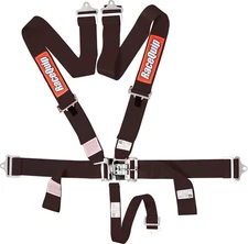 RaceQuip 711001 Latch & Link 5-Point Harness Safety Seat Belt Set Black SFI 16.1