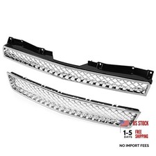 Upper Lower Mesh Grille Compatible With 2007-2014 Chevy Avalanche Tahoe Upper Lower Mesh Grille Compatible With 2007-2014 Chevy Avalanche Tahoe