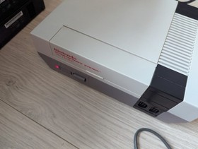 BOXED Nintendo NES Control Deck Console & Super Mario Bros 2x Pads Tested Works 