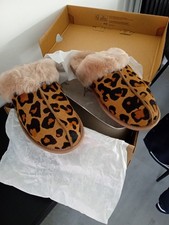 UGG Scuffette II Panther Print Women’s Slipper UK 7 | NEW & WITH BOX