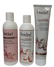 Ouidad Advanced Climate Control Defrizzing Shampoo, Conditioner  Cream Trio Set