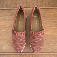 Antonio Melani Women's Loafer Rust Terracotta Ruched Texture Size 7