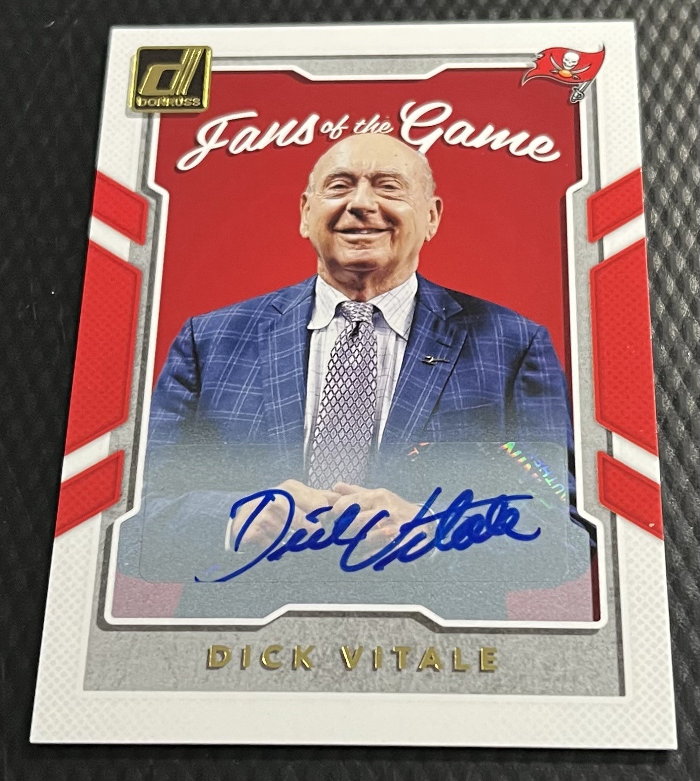 2017 Dick Vitale Panini Donruss Fans of The Game Autograph Card #5 - Buccaneers