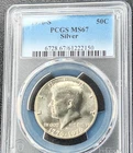 1976-S Kennedy Half Dollar Silver PCGS MS67 Uncirculated San Francisco