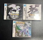 Pokemon Black/White and Diamond CIB Bundle Lot for Nintendo DS Read Description!