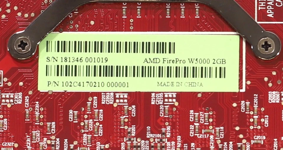 AMD FirePro W5000 2GB GDDR5 PCIe Graphics Card P/N: 102C4170210 Tested Working - Image 4 of 4