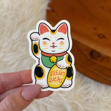 Big Moods - Feelin Lucky Cat Sticker
