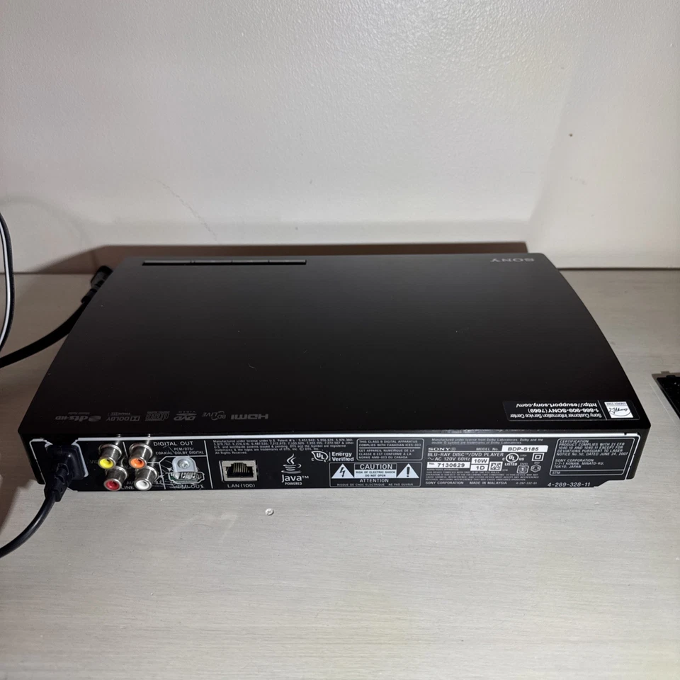 Sony BDP S185 Blue Ray DVD Player Java Powered Includes HDMI Cable With Remote. - Image 4 of 4