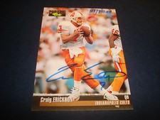 Craig Erickson Bucs Colts Miami 1995 NFL Classic Signed Authentic Autograph A9