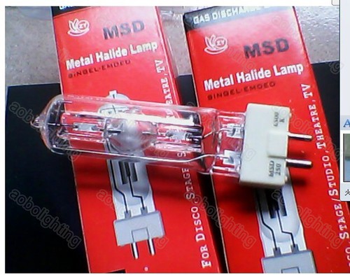 MSD250W Moving Head Light Lamp 8000K Stage Replacement Bulb 250W Pin bulb GY9.5 - Picture 2 of 3