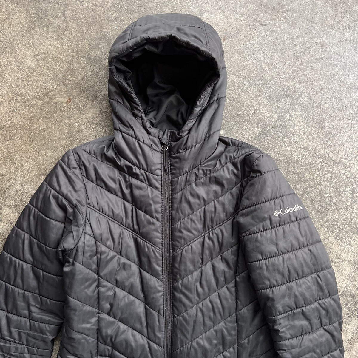 【高機能】 US Columbia OMNI-TECH 中綿入り 黒 XS COLUMBIA OMNI-TECH BLACK RAIN JACKET YOUTH Size M 10/12 | eBay