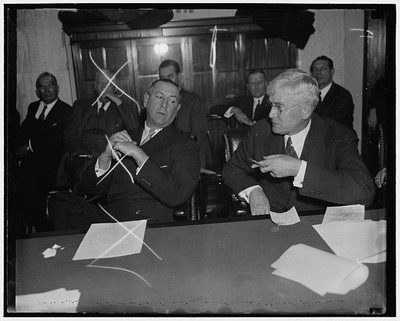 JMB Hoxey,Burton Wheeler,trials,Railroad Committee,Capitol,stock exchange,1937
