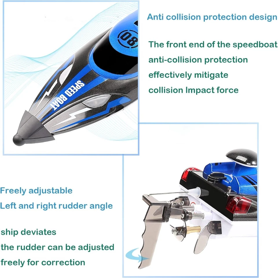 RC Boot Ferngesteuert – Hochgeschwindigkeits-Rennboot mit 35 km/h 🚤 - Bild 4 von 4