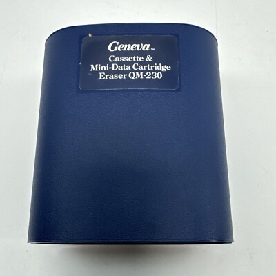 Vintage 1986 Geneva QM-230 Audio Cassette Mini-Data Cartridge Eraser 16 Flux