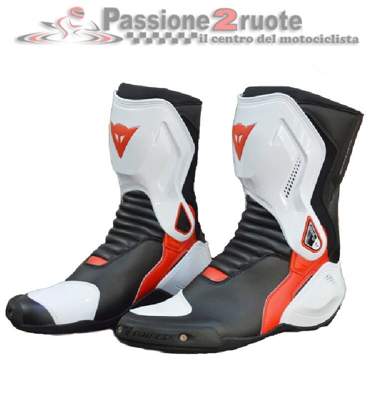 Stivali racing moto Dainese Nexus nero bianco rosso TG 43 black white red boots