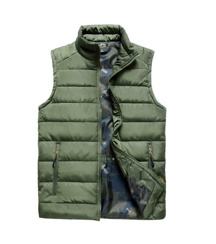 Hombre Acolchado Chaleco Exterior sin Mangas Abrigo Militar Chaqueta S-5XL - Imagen 4 de 6