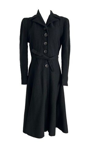 【着丈130cm】 80s super long coat 古着　Sullen Amazon.com: Elegant Mid-Length Trench Coat With Sashes Women