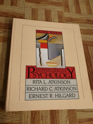 INTRODUCTION TO PSYCHOLOGY by RITA ATKINSON 1981 HARDCOVER TEXTBOOK VTG ANTIQUE