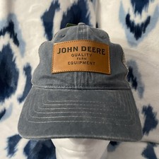 John Deere Trucker Hat Embroidered Quality Farm Equipment Snapback Denim Style