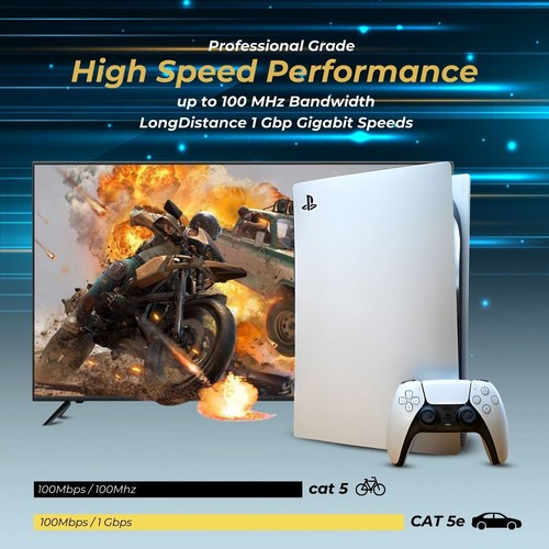 Cat 5e Ethernet Cable 50ft, Cat 5 Internet Patch Cable Cat5e Cable RJ45 Connect - 第 4/7 張圖片