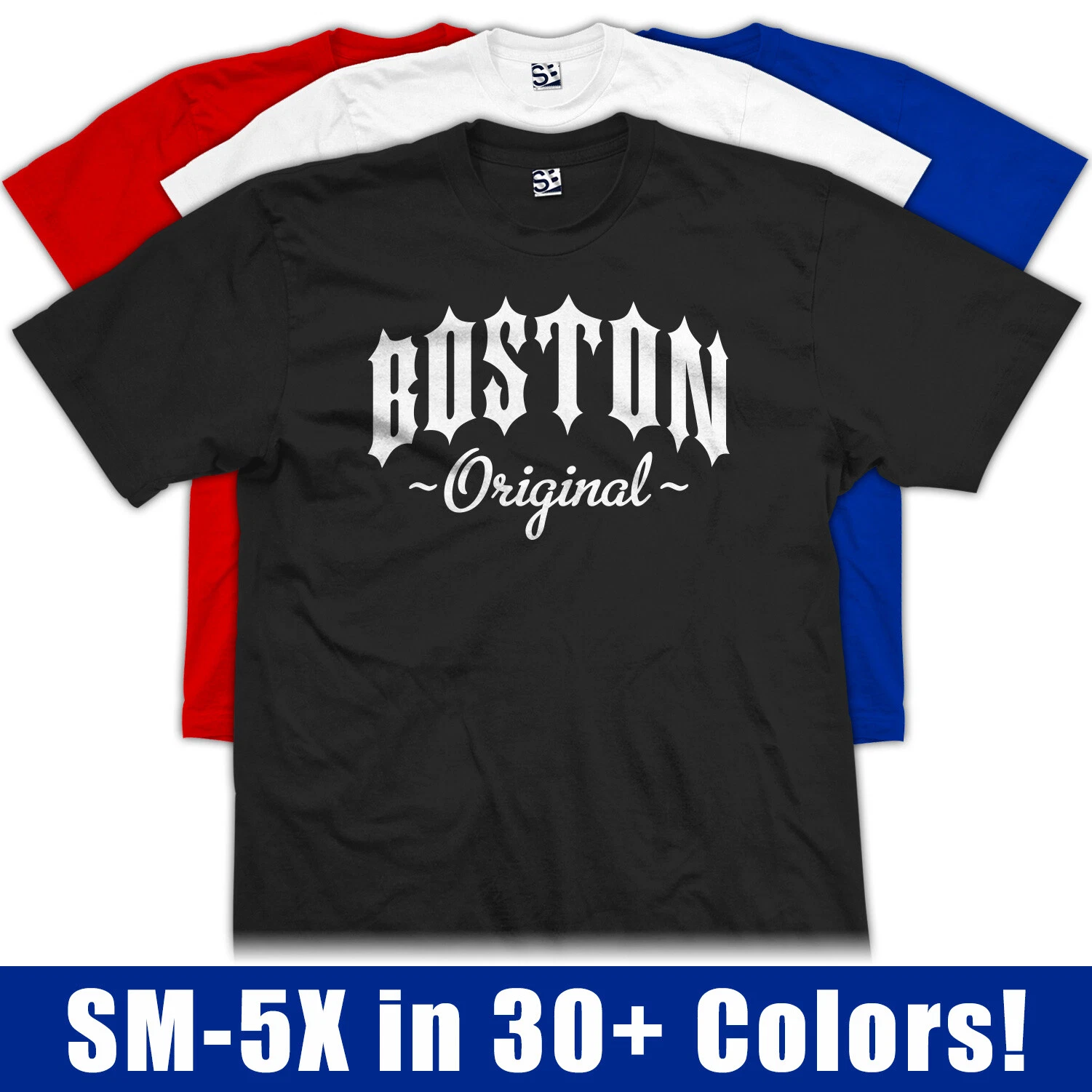 Boston Original Outlaw T-Shirt Born & Bred Raised Straight Outta Mens Tee Shirt