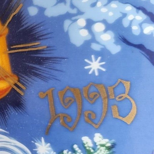 Fitz & Floyd 1993 Father Frost The Celebration of Winter Plate LE 1,364 of 5000