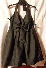 Charlotte Russe Jr Size 13 Little Black Dress Party Dance Cocktails Halter VGUC
