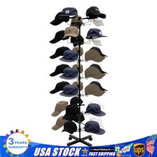 7 Tier Rotating Hat Display Rack Cowboy Baseball Hat Stand Hang 35Hats Organizer