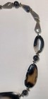 Chunkey Agate & Smokey Quartz Necklace 27 '" w/ Jade Toggle Clasp #155 — photo 2