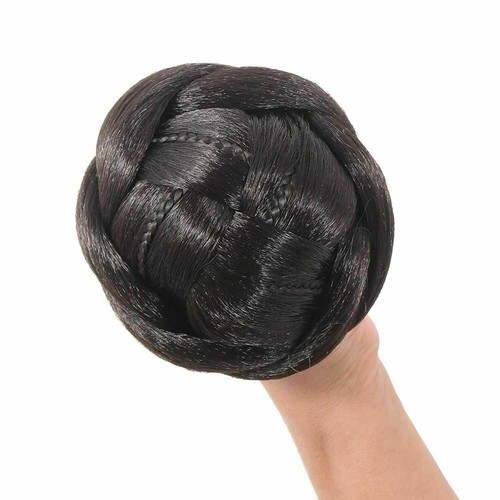 artificial bun hair