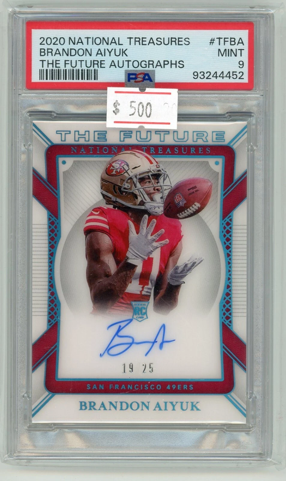 Brandon Aiyuk Panini National Treasures the Future Autographs #TFBA Base