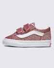 Vans Toddler Old Skool V Sneaker Shoes Glitter/Rose Gold Vn0009Rcfsl Size 8 Td